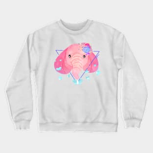 Pink Elephant Crewneck Sweatshirt